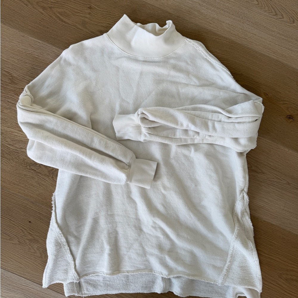 We The Free Cream Turtleneck Sweater